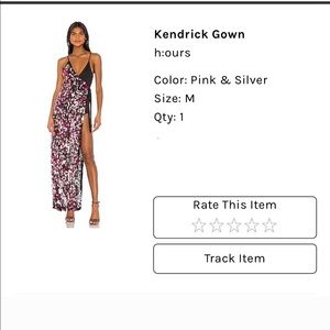H:ours Kendrick Gown: the most unique wrap front dress